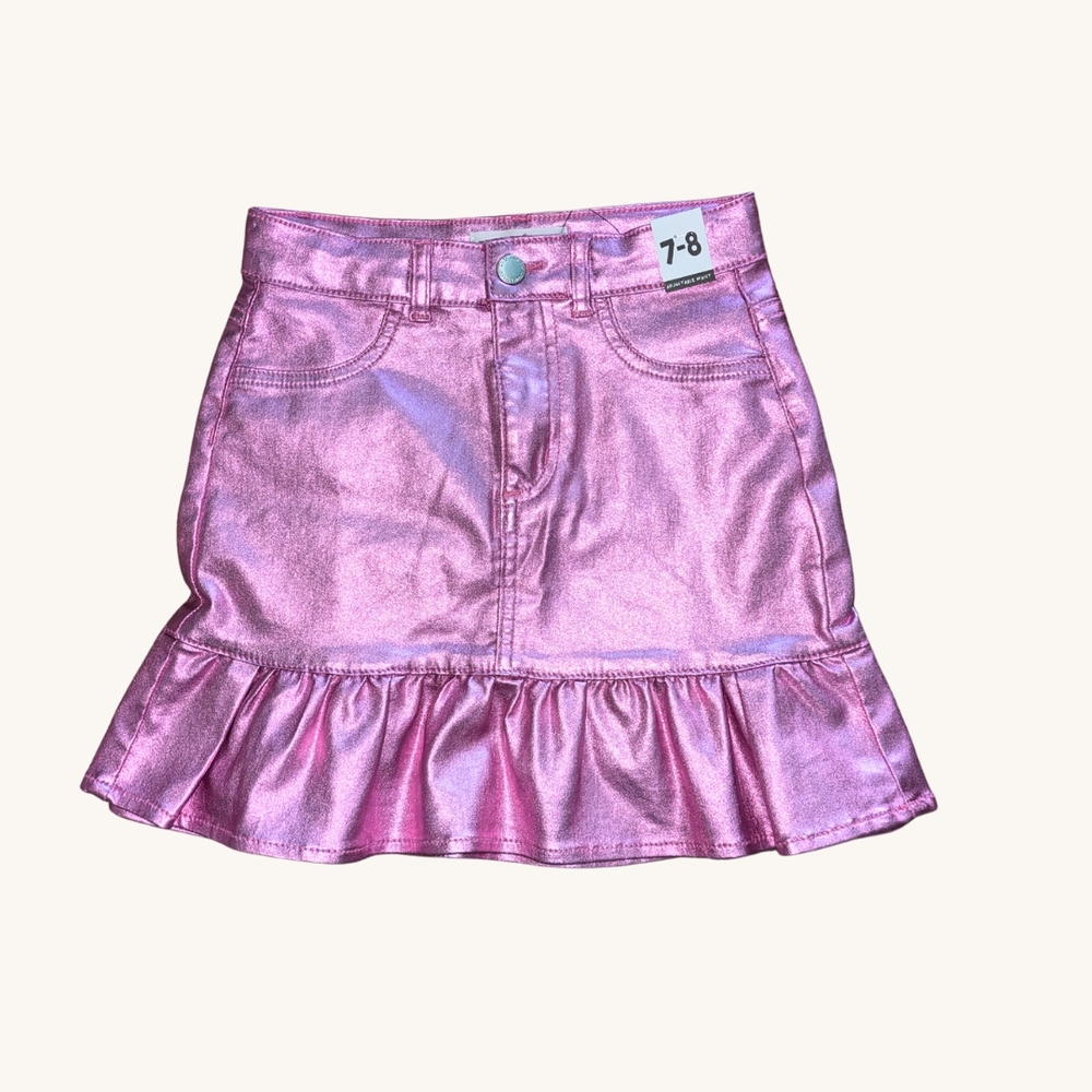 Pink Metallic Skirt